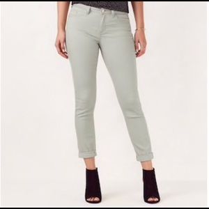 🆕 LC Soft Mint Midrise Ankle Cuffed Skinny Jeans